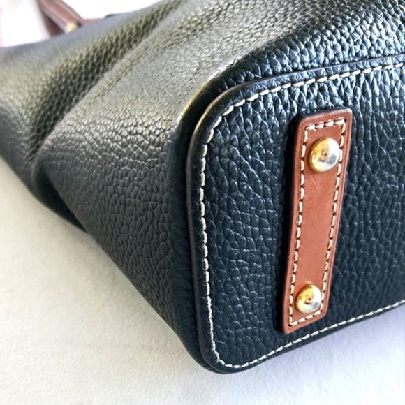 EUC Dooney & Bourke Lexington Small Tote Pebbled Leather Black - Picture 3 of 10